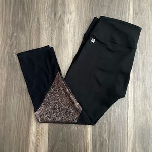 BOGO Fabletics Rosegold and Mesh Capri Leggings